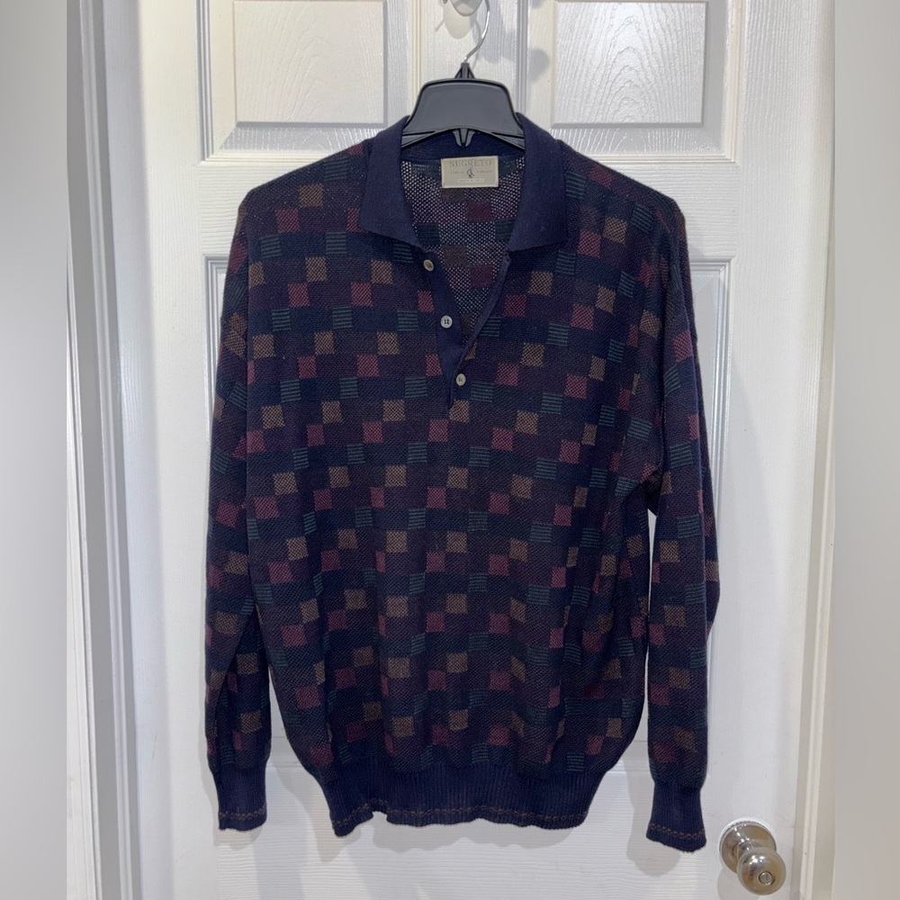 SEGRETO Men's Fine Virgin Wool Pullover Sweater SZ XL​​​